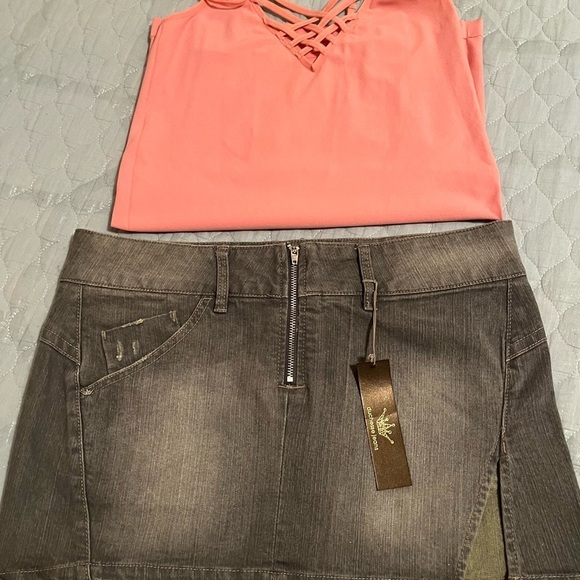 DUTCHESS BUNDLE~NWT~JEAN SKIRT & BLOUSE~11 - Picture 8 of 9